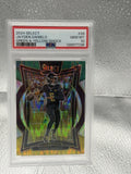 PSA 10 2024 Select Jayden Daniels Green Yellow Shock RC #26 Commanders GEM MT