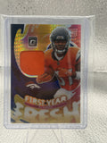 2025 Donruss Optic RJ Harvey First Year Fresh Patch RC Broncos Rookie Relic