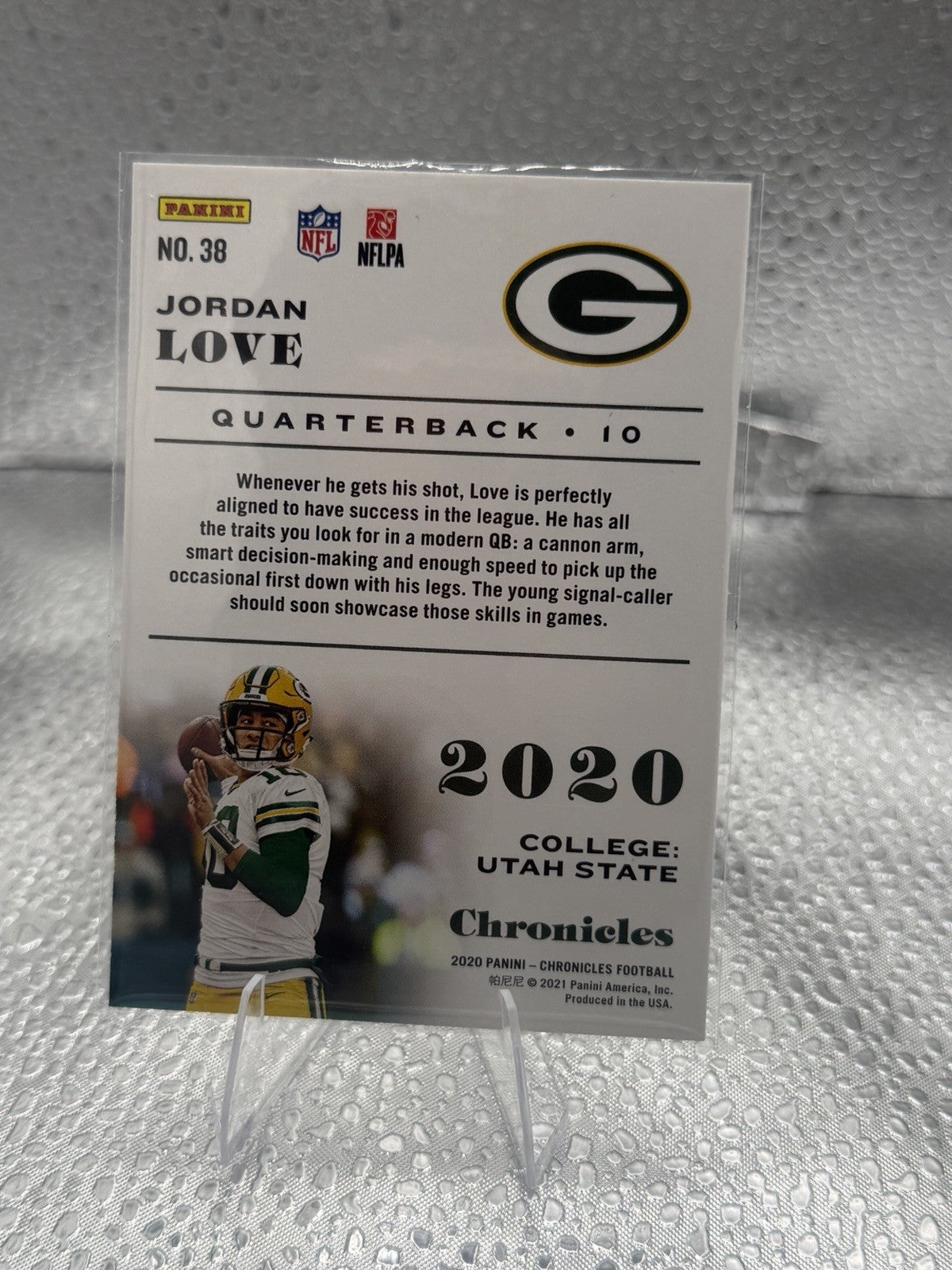 2020 Panini Chronicles Jordan Love Rookie Card #38