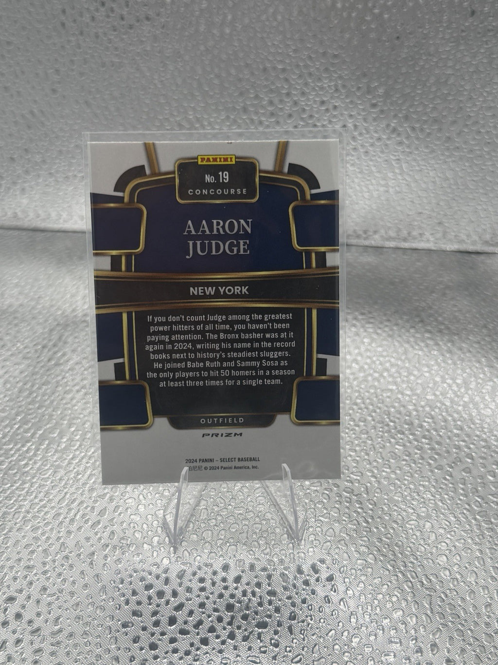 2024 Panini Select Aaron Judge Concourse Prizm #19 New York Yankees