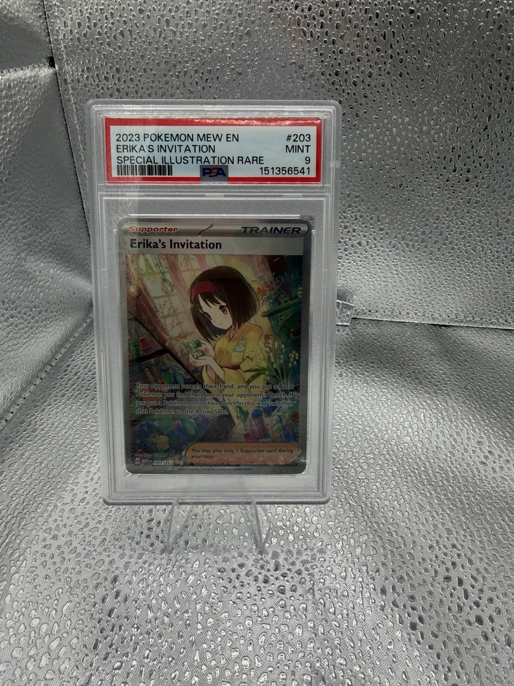 PSA 9 Erika’s Invitation 203/165 Special Illustration Rare 2023 Pokemon 151