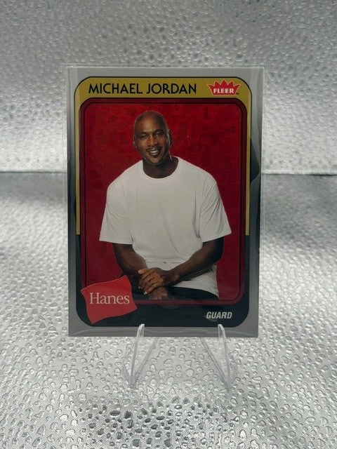 2019 Fleer Hanes Michael Jordan MJ-1 Promo Insert Card Chicago Bulls GOAT