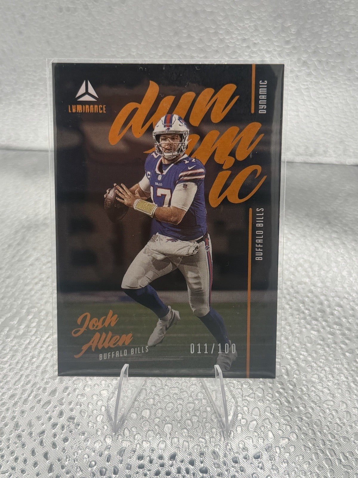 2021 Panini Luminance Josh Allen Dynamic #D-8 /100 SP Buffalo Bills #11/100