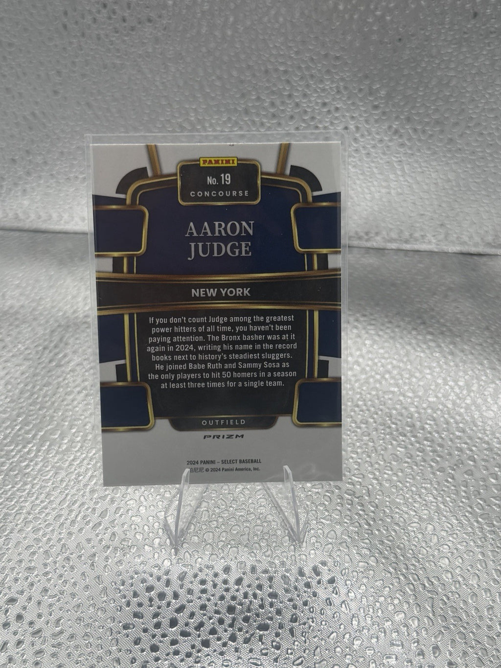 2024 Panini Select Aaron Judge Concourse Prizm #19 New York Yankees