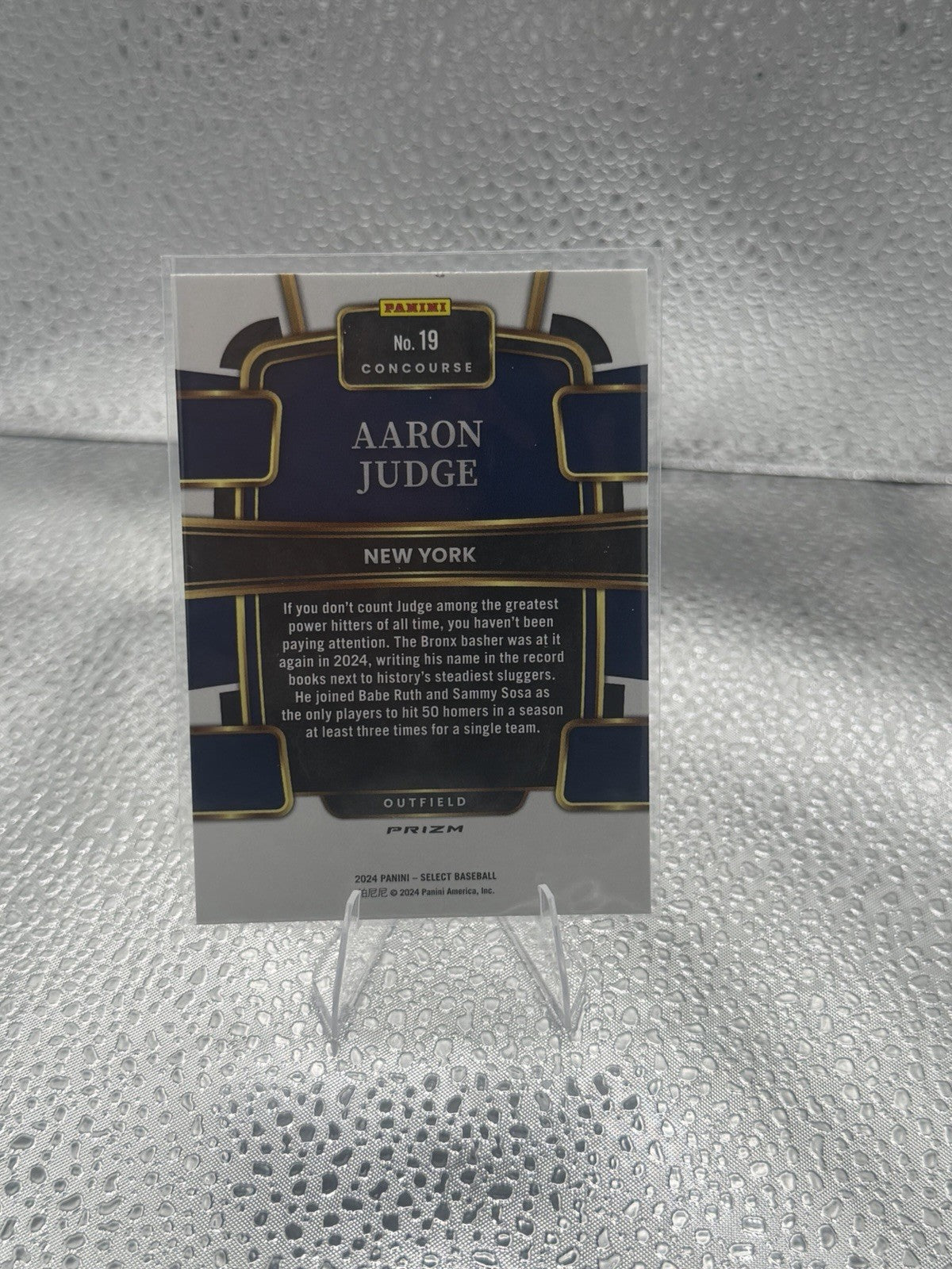 2024 Panini Select Aaron Judge Concourse Prizm #19 New York Yankees
