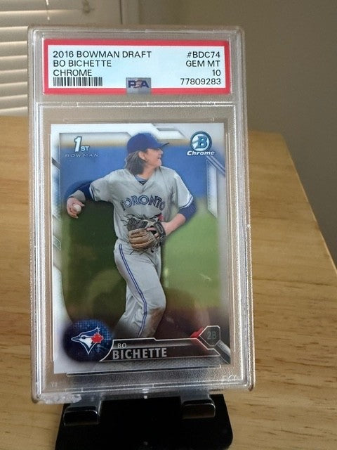 2016 Bowman Draft Bo Bichette 1st Bowman Chrome #BDC-74 PSA 10 GEM MT Blue Jays 